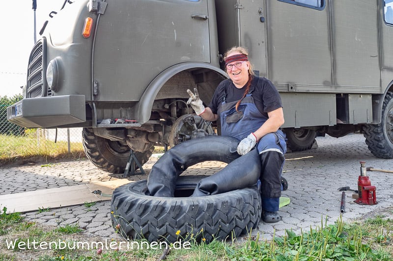 Reifenwechsel bei Trilexfelgen - Kampf mit der Trilex-Felge