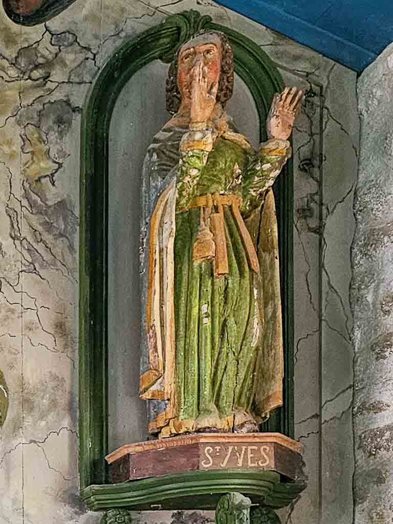 Chapelle de Saint Samson, Frankreich, Bretagne, Figur Saint Syves