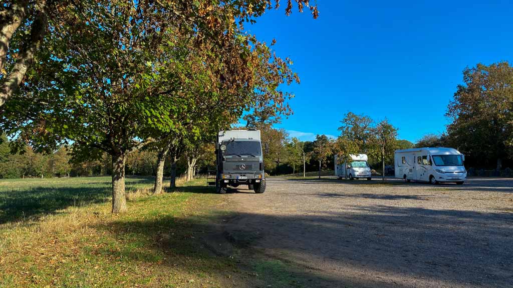 Stausee La Charente Parkplatz