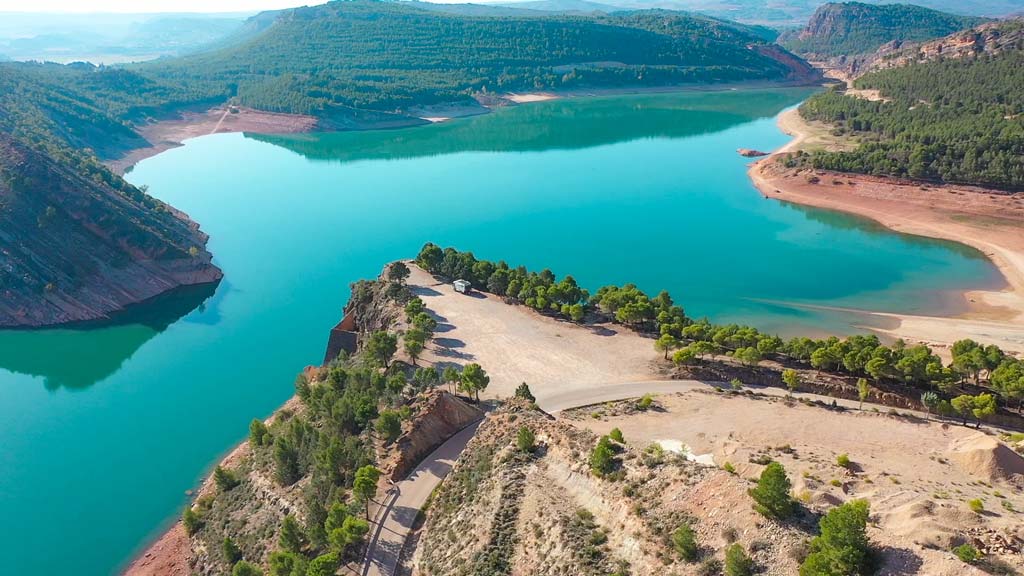 Stausee südlich von Saragossa