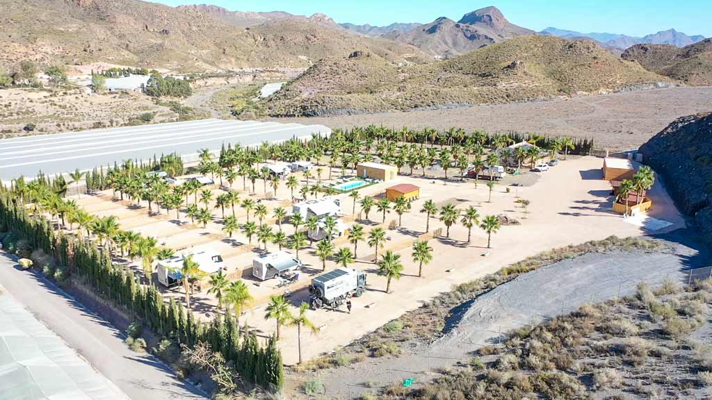 Area Camper La Ermita Drohnenaufnahme