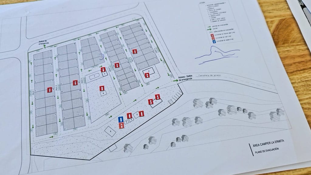 Area Camper La Ermita Grundriss